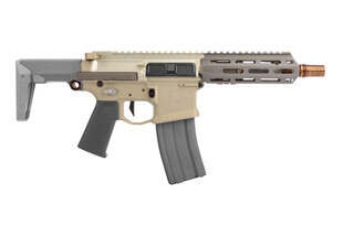 Q Honey Badger 300 Blackout SBR with Telescoping Stock features a 7075-T6 aluminum receiver